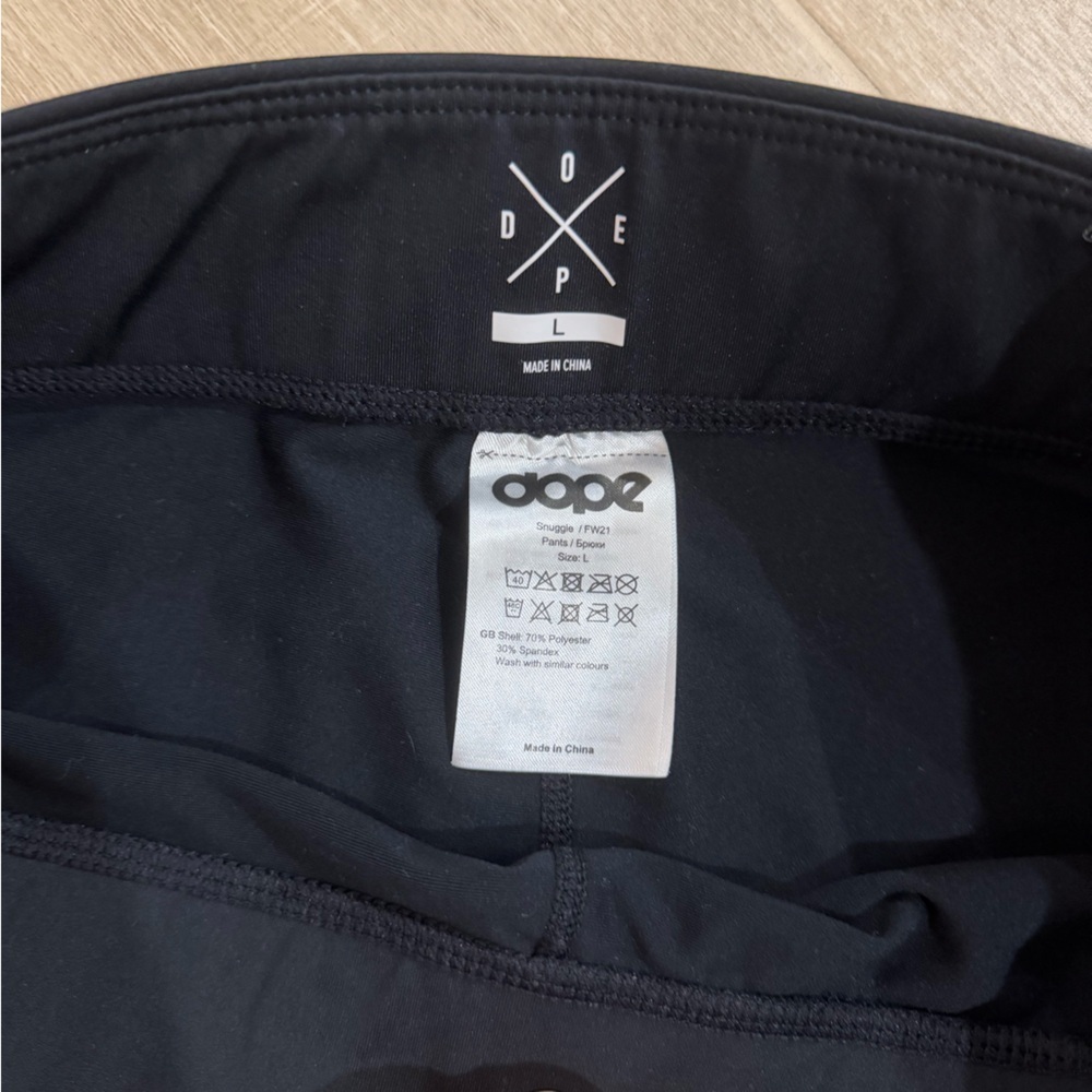 DOPE Snow - Women's Leggings Snuggle W Base Layer Pant - Black - size L - Picture 5 of 6